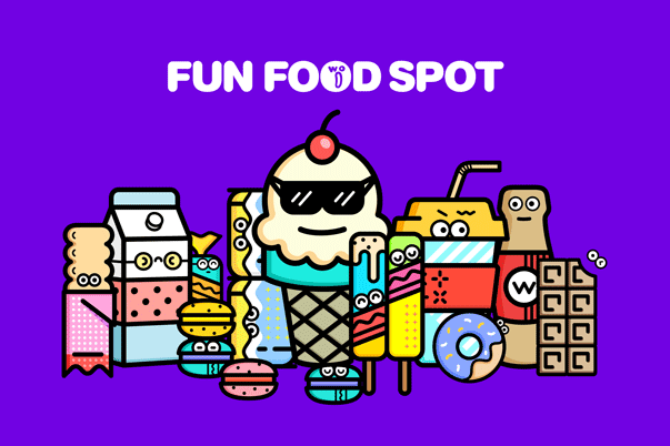 WOO樂趣食點食品品牌logo設計/VI設計/IP設計